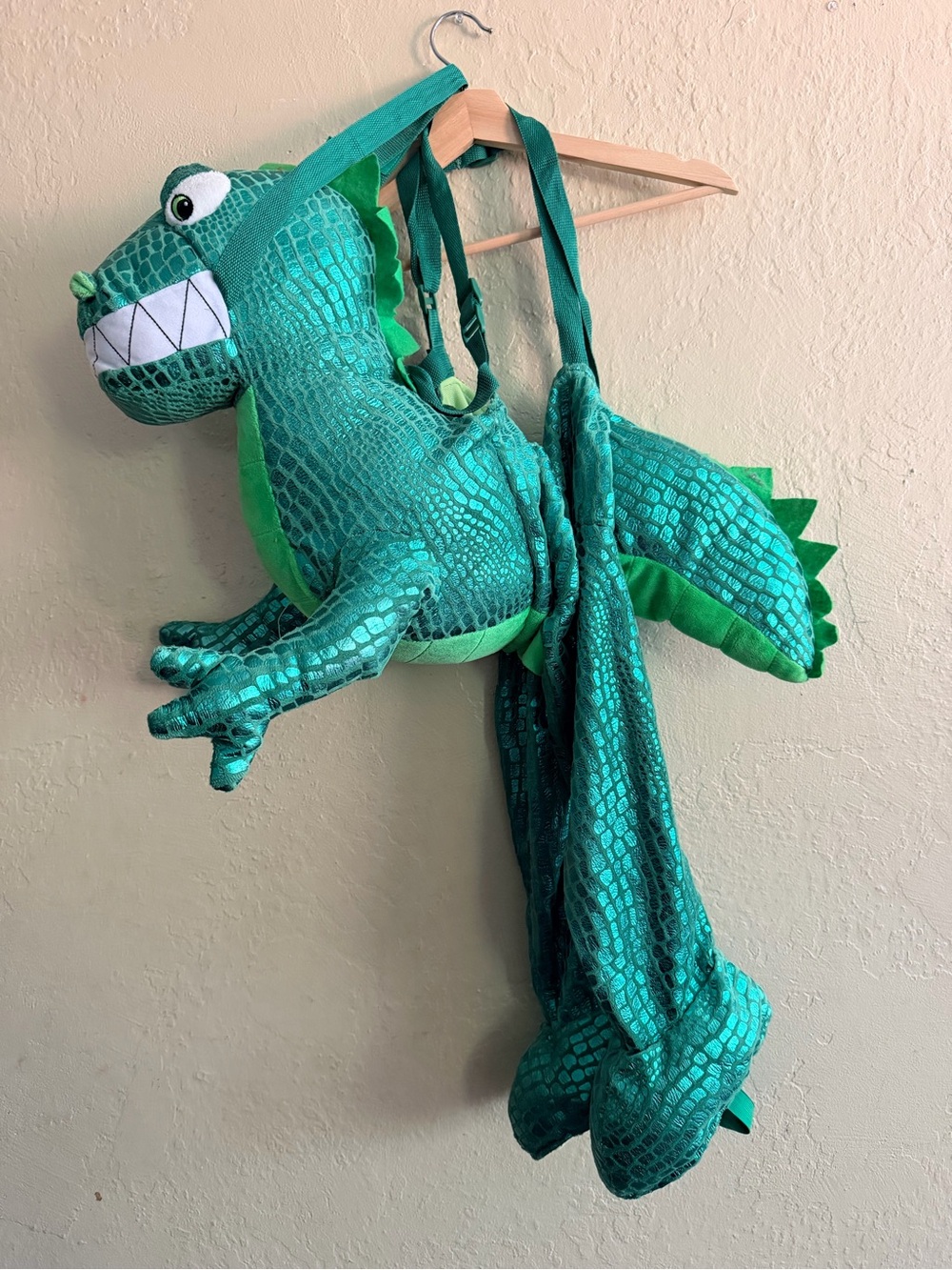 Target Green Shiny Plush Dinosaur Costume